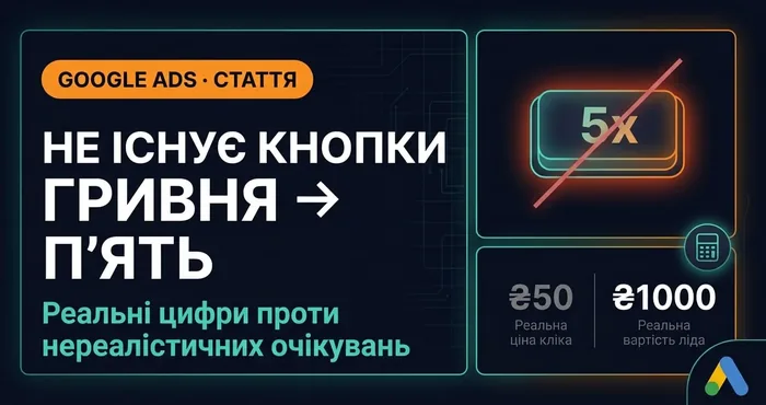 Google Ads: чому не існує кнопки «вклав гривню, отримав п'ять»