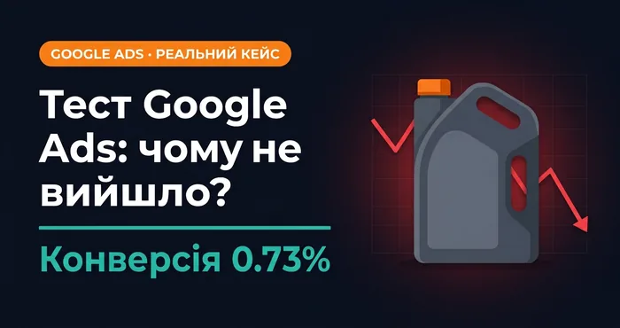 Тест Google Ads: чому не вийшло — реальний кейс виробника автомастил