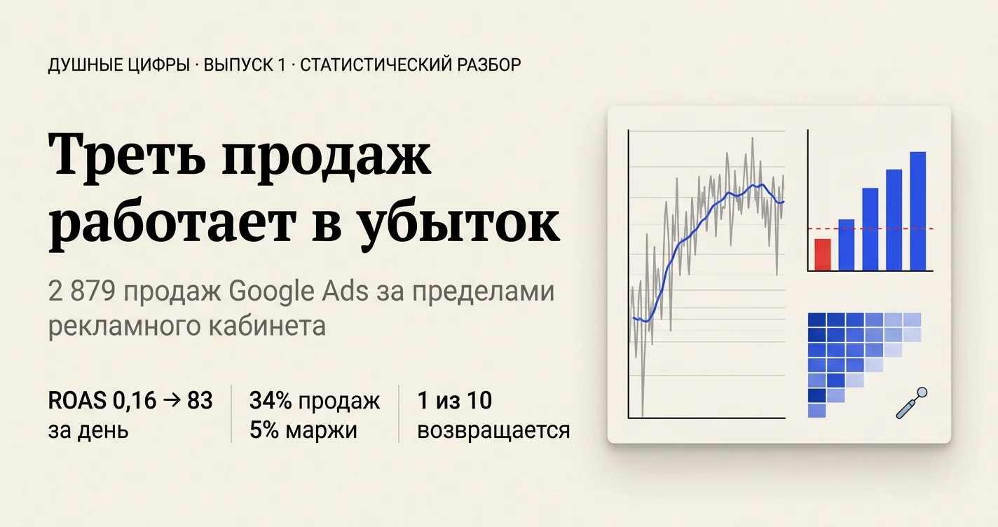 Душные цифры, выпуск 1: статистический разбор 2 879 продаж стоматологического оборудования из Google Ads