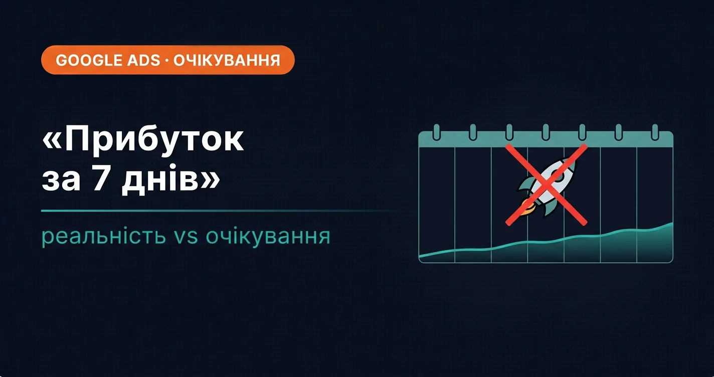 «Зроби мені прибуток за 7 днів в Google Ads» — реальність vs очікування клієнтів