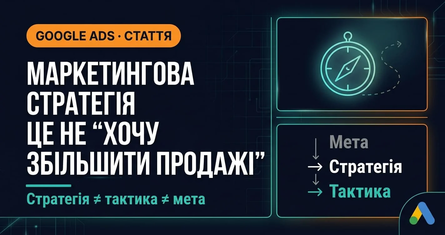 Маркетингова стратегія: що це насправді, і чому «збільшити продажі» — не стратегія