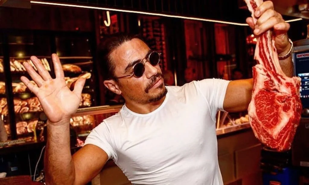 Salt Bae (Nusret) — founder of the Nusr-Et chain, the steak performance