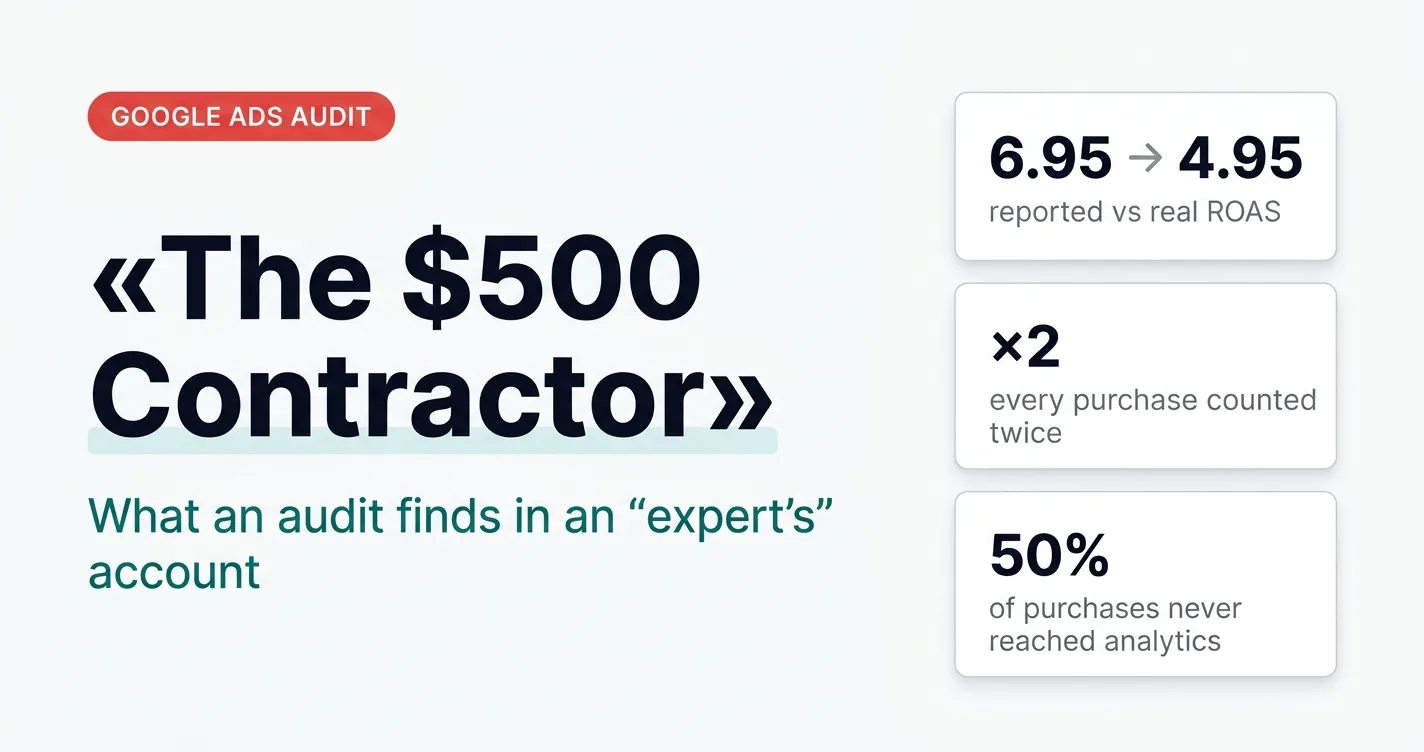 The Dunning–Kruger effect in Google Ads: auditing a $500 contractor