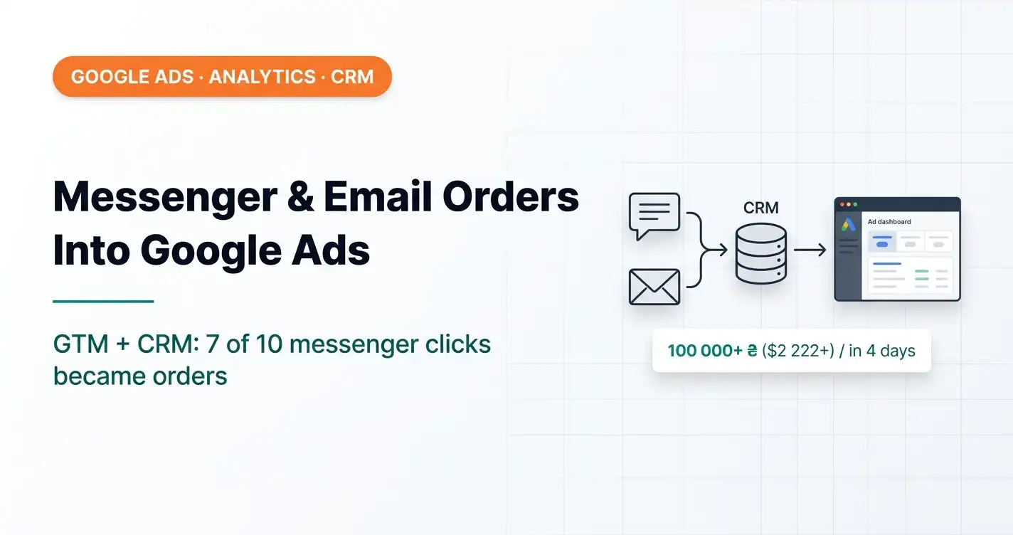 How to Send Messenger and Email Orders to Google Ads — and Why You Should