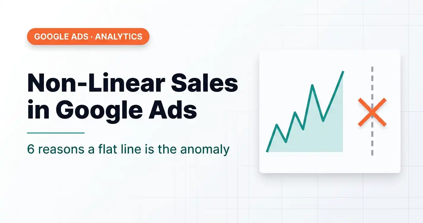 Nonlinear Sales in Google Ads: 6 Reasons Why a Flat Line Is an Anomaly, Not the Norm