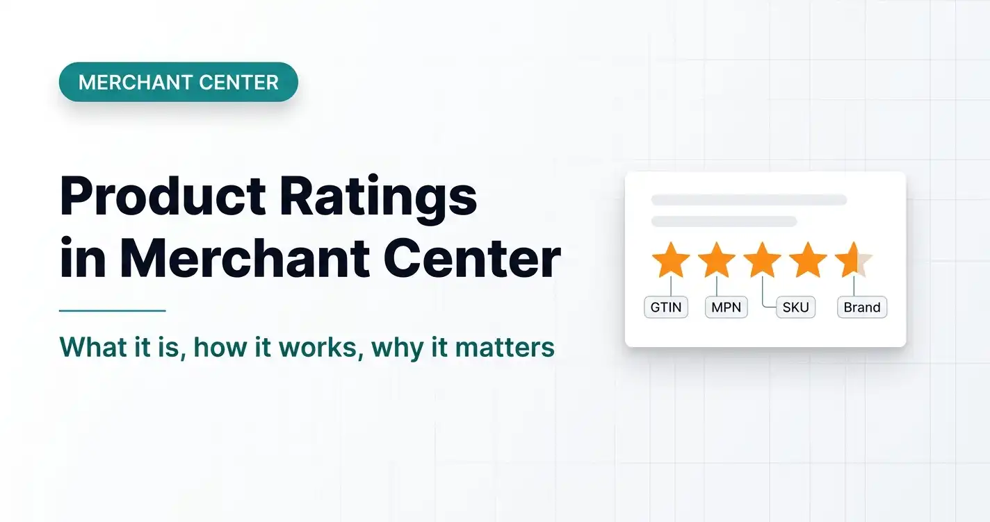 Google Merchant Center Product Ratings 2026 — stars in Shopping Ads