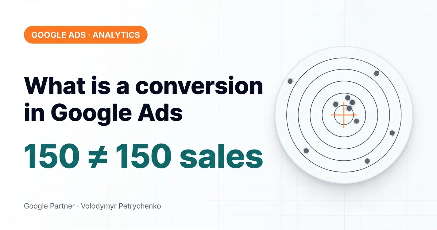 What is a conversion in Google Ads: 150 conversions are not 150 sales