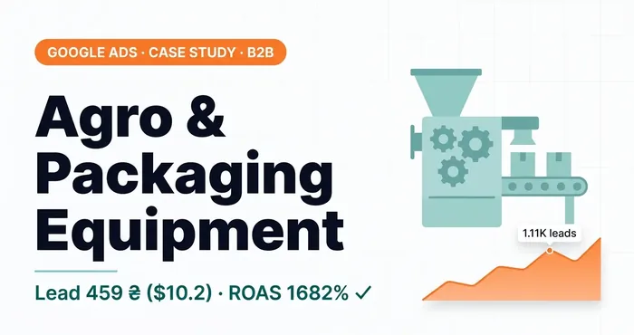 Google Ads case study: agro and packaging equipment