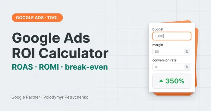 Google Ads ROI Calculator