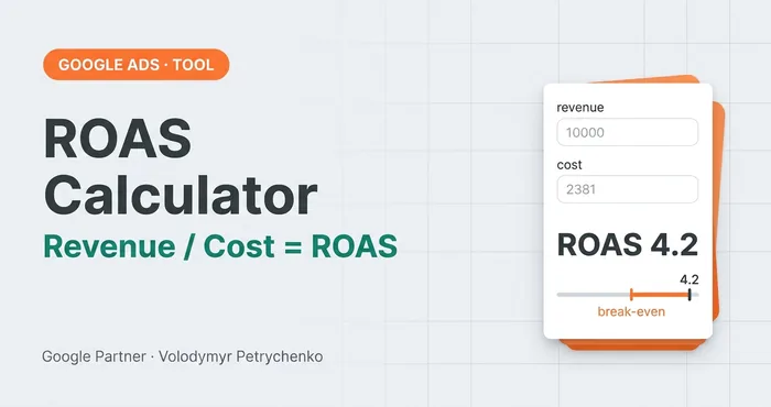 ROAS Calculator