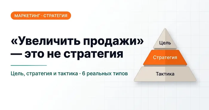 Маркетинговая стратегия: что это на самом деле и почему «увеличить продажи» — не стратегия