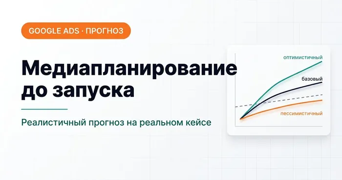 Медиапланирование в Google Ads: как сделать реалистичный прогноз перед запуском