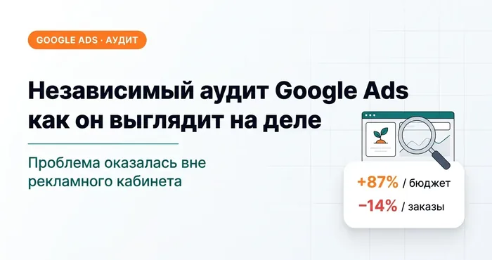 Независимый аудит Google Ads и как он выглядит на самом деле