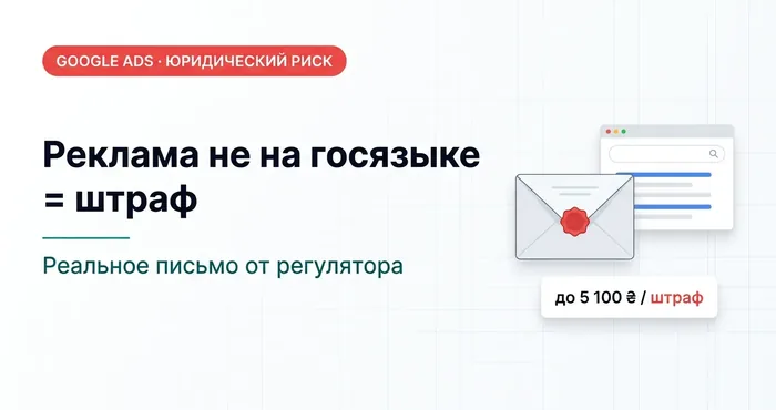 Реклама на негосударственном языке в Google Ads: реальный кейс штрафа и разбор рисков