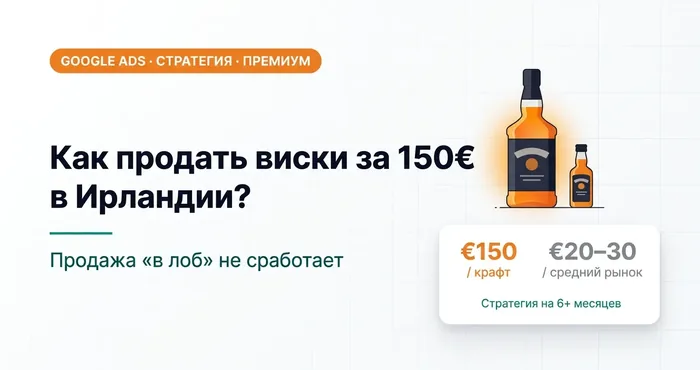 Как продать виски за 150€ в Ирландии? Продажа «в лоб» не сработает