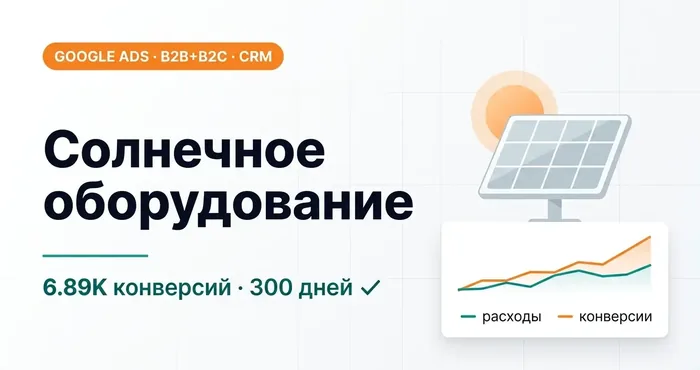 Кейс интернет-магазин солнечного оборудования