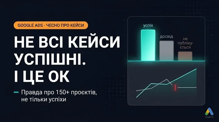Не всі кейси в Google Ads успішні. І про це теж треба говорити