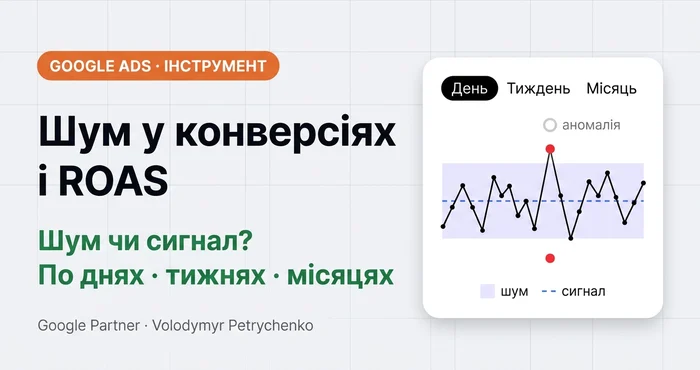 Шум у конверсіях і ROAS